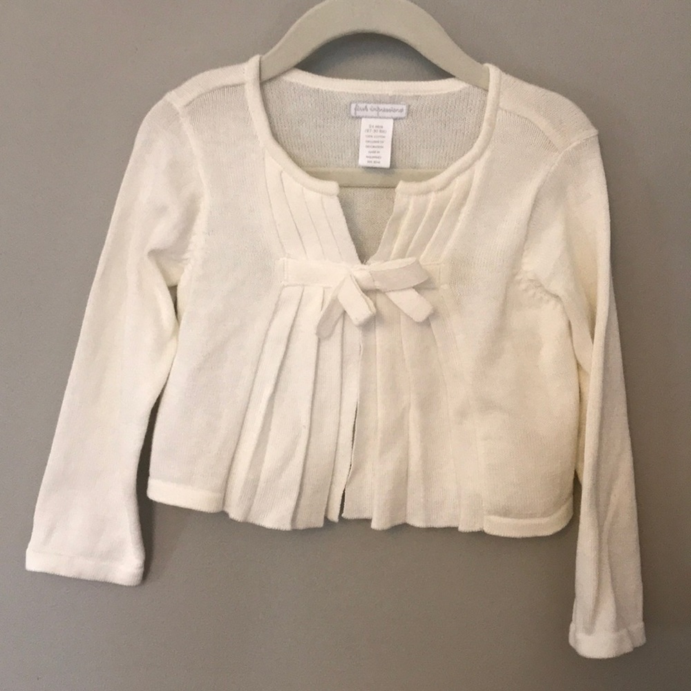 Ivory one button sweater